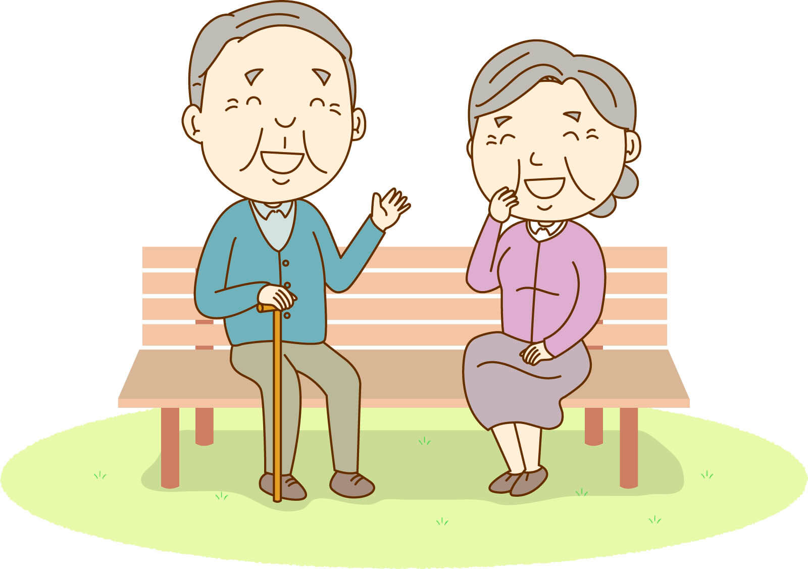 高齢者同士の会話のイメージ
