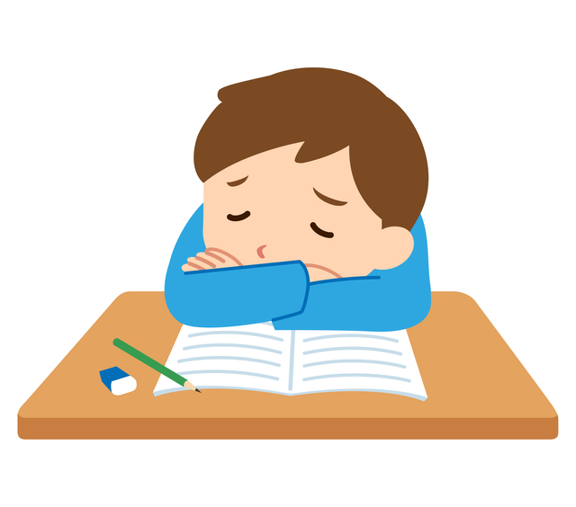 ディスレクシアの子どもが教科書を読むのに苦労しているイメージ